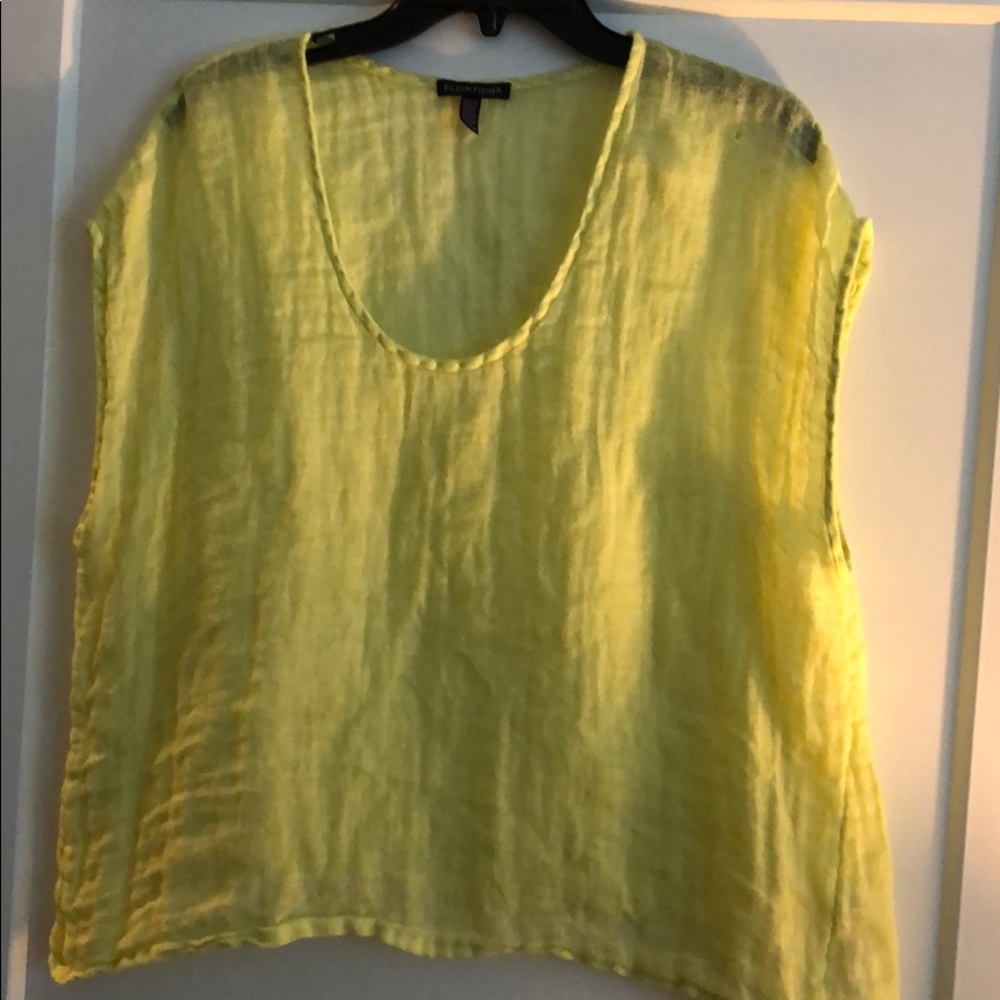 Neon linen shirt
